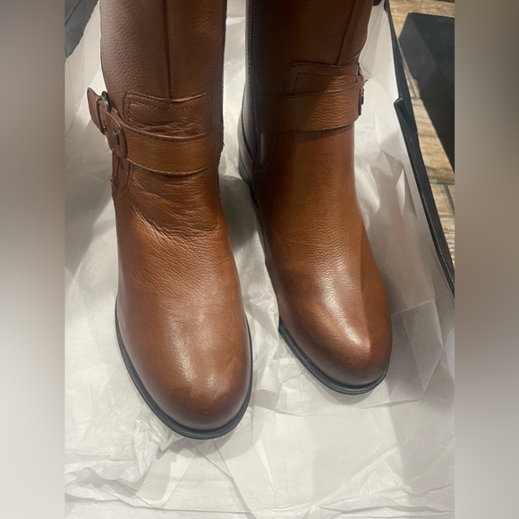 NEW Naturalizer Casual Jean Leather Riding Boots NEW 🤎 - Picture 3 of 9